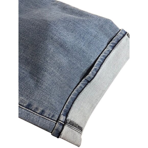 NYDJ Denim Crop Marilyn Cuff Jean 20W Blue Preppy Western Classic Boho Hippie - Picture 3 of 11